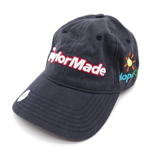 TaylorMade Other - TaylorMade Golf Strapback Adjustable Blue Hat Ball Cap Hope‎ Kids Blue 50+ SPF